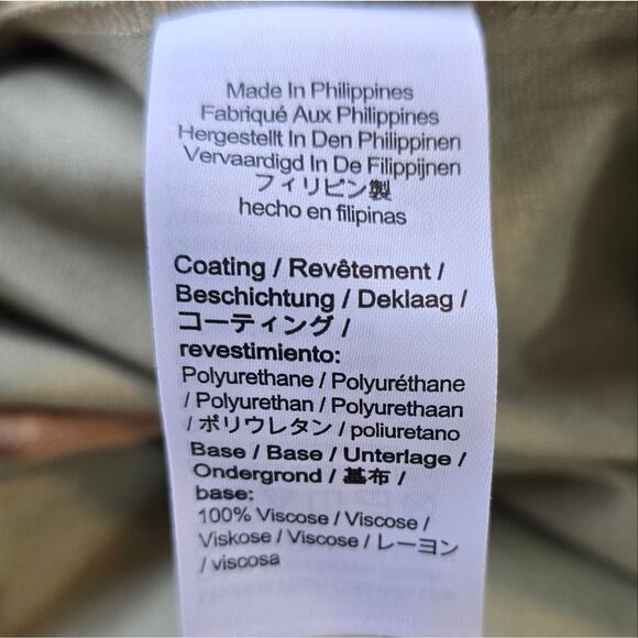 R J.Crew Tan Faux Leather Pants Straight Leg Essential NWT Women's Plus Size 18 - Picture 9 of 10